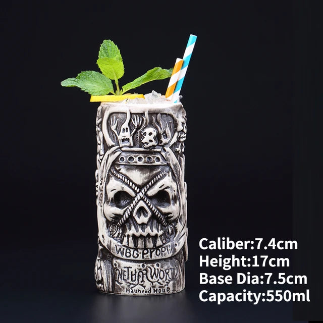 Tazas Tiki de cerámica de Hawái