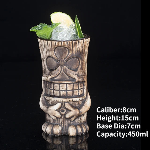 Tazas Tiki de cerámica de Hawái