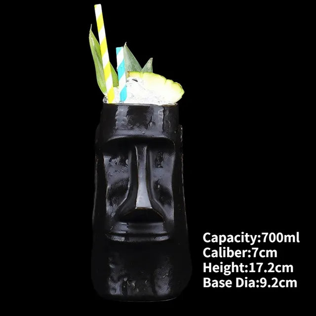 Tazas Tiki de cerámica de Hawái